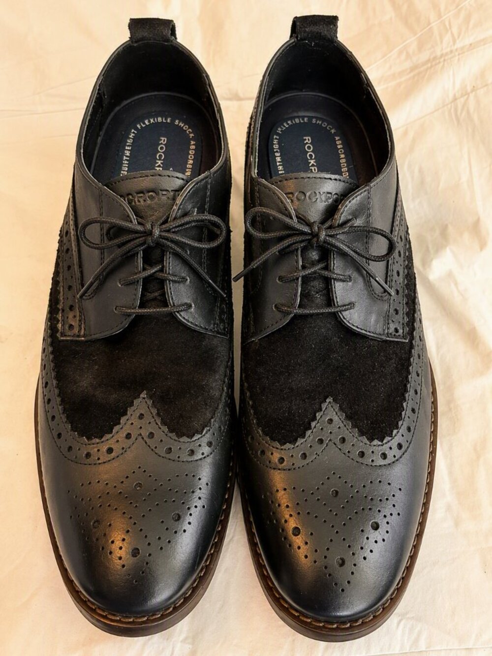Rockport Men's Size 10.5M Black Comfort Dress Shoes